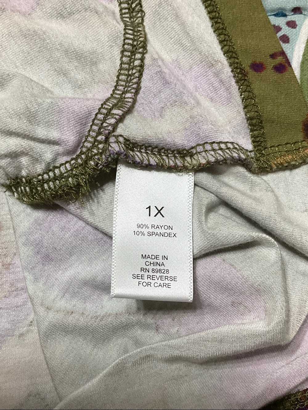 LOGO by Lori Goldstein Floral Print Long Sleeve Top - Picture 5 of 8